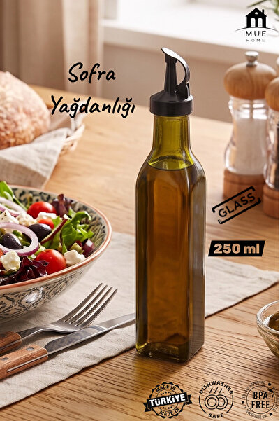 MUF HOME Practical Glass Oil Bottle Vinegar Bottle Pomegranate Syrup Bottle -...