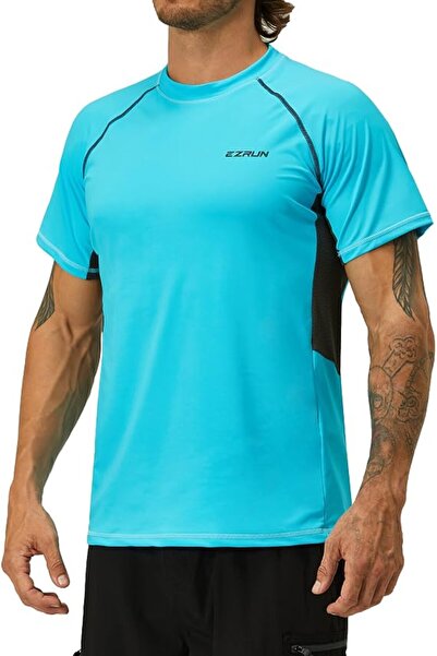 GENERAL Men's Rash Guard Swim Shirts Summer UPF 50+ UV Sun Protection Quick D...