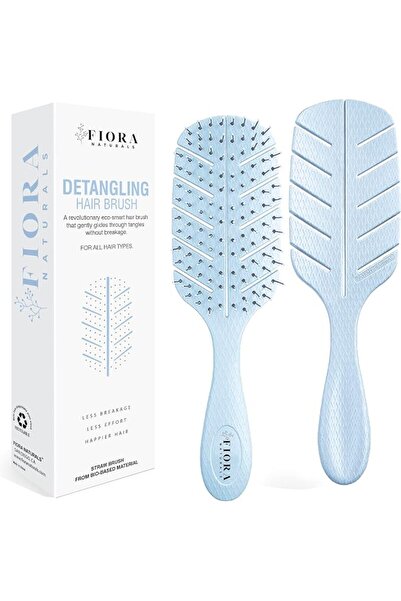 Fiora Naturals Detangler Brush - 100% Bio-Friendly Detangling brush w/Ultra-S...