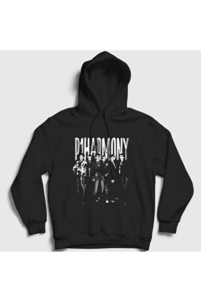 Presmono سويت شيرت بقلنسوة أسود للجنسين من K-Pop P1Harmony 619640tt