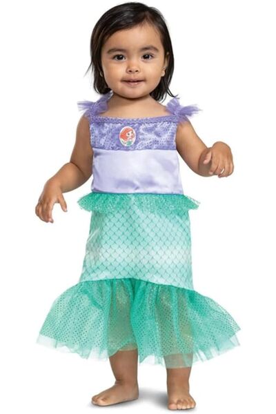 Party Centre Disney Baby Ariel Classic Infant Costume, Red,12-18 Months