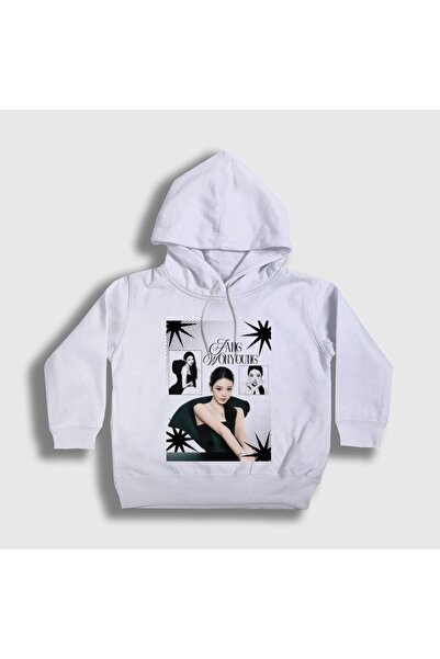 Presmono Unisex Kids White Sparkles Jang Wonyoung K-Pop Ive Hooded Sweatshirt...