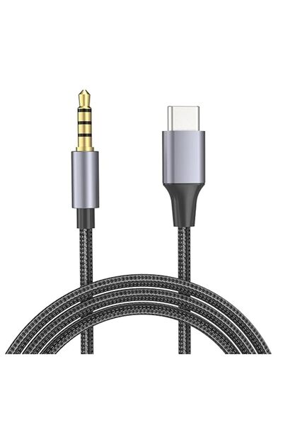MOTONG كابل USB نوع C إلى مقبس AUX 3.5 ملم، كابل USB نوع C ذكر إلى مقبس صوت T...