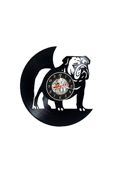OEM Decorative wall clock made from vinyl record, English Bulldog Dog Model, ...