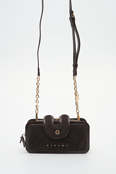 Sisley Women's Crossbody Bag Suede Brown Sly465