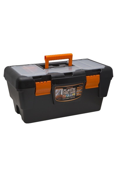 Alista Home Cutie de scule din plastic de 22 inch, cu organizator cu 5 compar...
