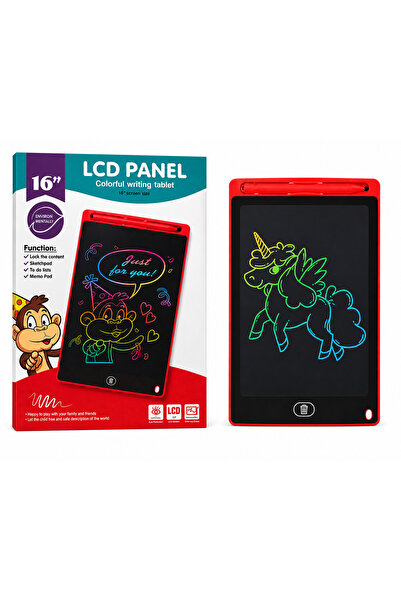 TOY LAND Kids 16 Inch LCD Writing Tablet with Stylus Pen, Reusable Colorful D...
