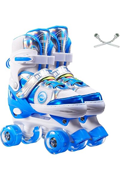 Beauenty Kids Roller Skates for Boys Girls，4 Size Adjustable Roller Skates wi...