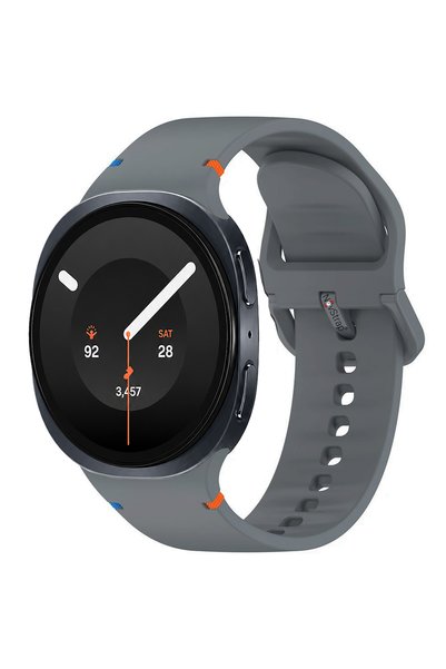 NovStrap Samsung Galaxy Watch 9 40mm 44mm ile Uyumlu Kordon Dikişli Silikon K...