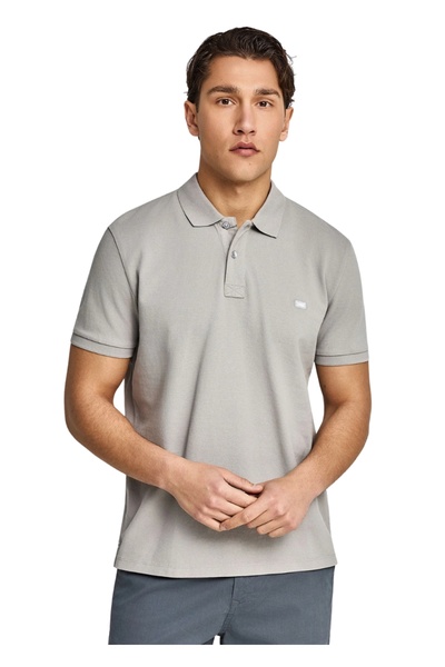 Funky Buddha Μπλούζα Polo FBM013-001-11 – Grey - 3xl