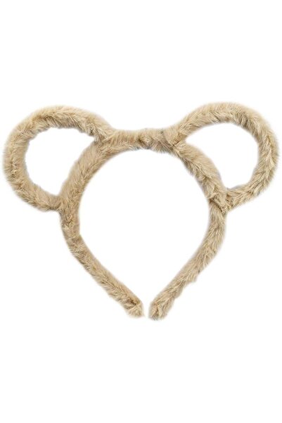 GENERAL Women Winter Thick Plush Headband Round Bear Ears Makeup Hair Hoop Ba...