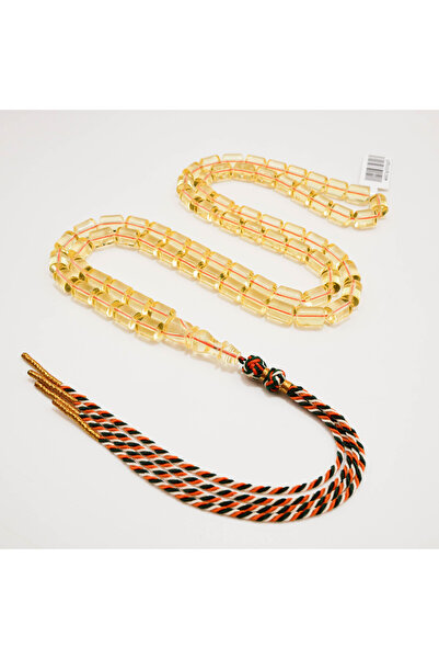 Generic Brand Clear Baltic Amber Tasbih – 72 Beads 7/10mm Barrel Beads 29.5g