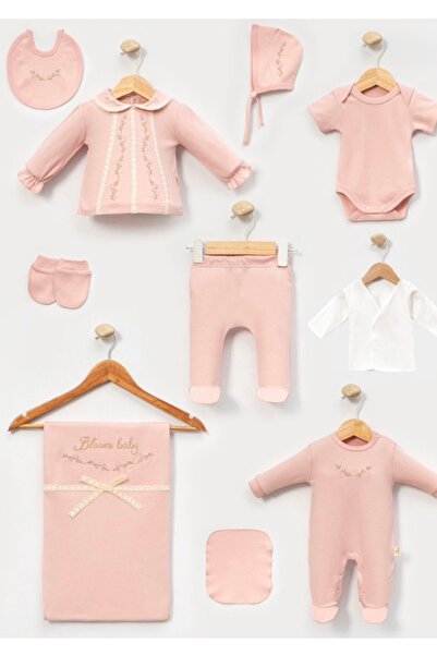 Cherub Baby Handmade Embroidered Newborn Baby Girl 10-Piece Hospital Discharg...