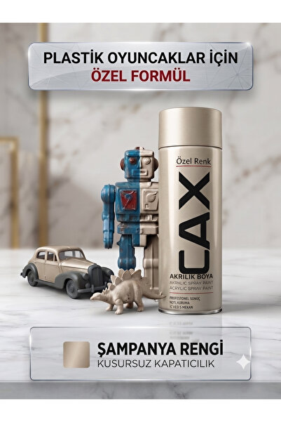 caxcolors CAX Plastik Oyuncaklar İçin Özel Akrilik Sprey Boya Kusursuz Kapatı...