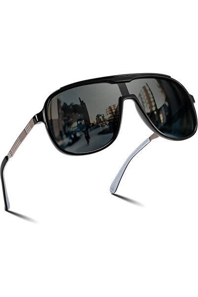 FEISEDY Polarized Sunglasses Men Mirrored One Piece Lens Shades Women Reflect...