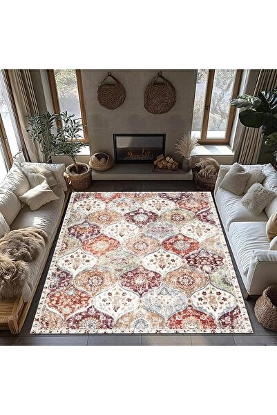LBMT Moroccan Washable Area Rugs 160x230cm, Rugs for Living Room Bedroom, Ult...