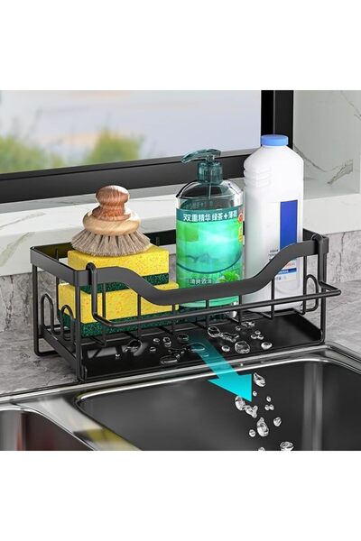 Aissiora Sponge Holder for Kitchen Sink, Kitchen Sink Caddy Rustproof Dish Sp...