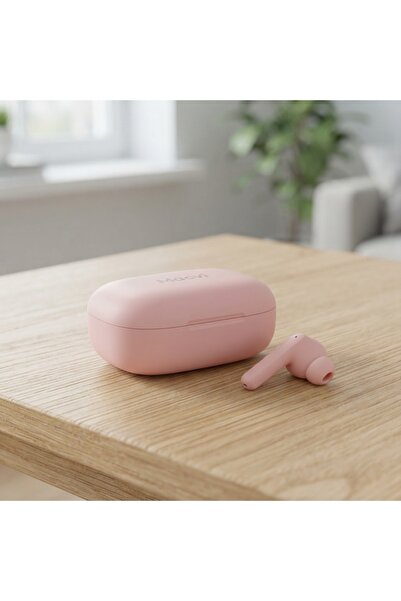 DeaL Căști wireless Dual HD roz — Sunet clar și autonomie a bateriei de 24 de...