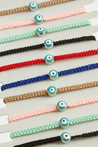 SORA GROUP Evil Eye Macrame Braided Bracelet