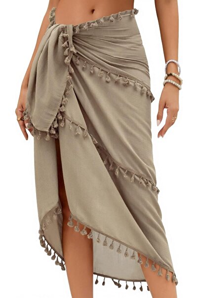 GENERAL Eicolorte Womens Beach Cover Up Chiffon Sheer Bikini Beach Swimsuit C...