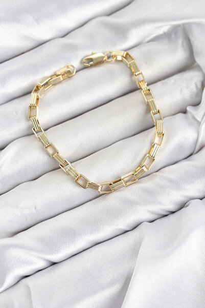 SORA GROUP Cm Square Ring Model Gold Color Brass Women's Bracelet