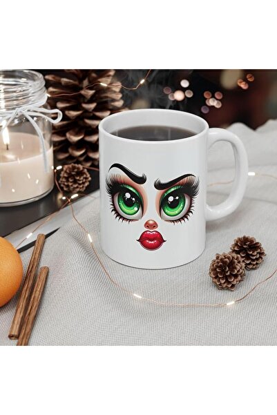 Generic Surprised 3D Mug Face - Funny Cartoon Expression Mug - 11 Oz Coffee M...