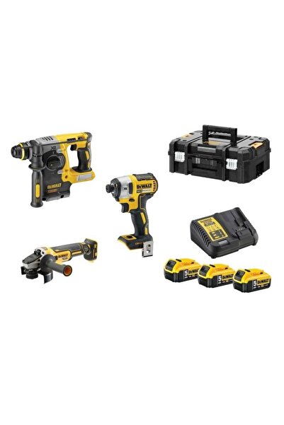 Dewalt DCK305P3T Kit fără fir cu 3 unelte, cu baterii și încărcătoare
