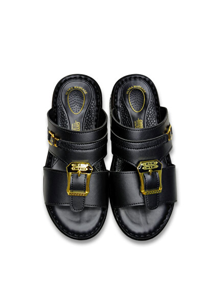 Amity Footwear KSA Arabian Men's Slippers 100% Leather - Slip on - Ergonomica...