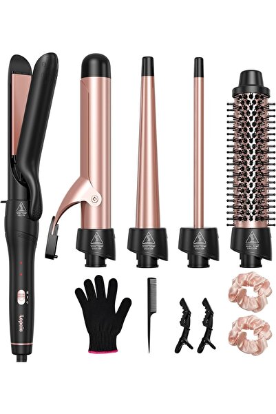 Lopard Lobby 5-in-1 Hair Dryer Iron with Thermal Brush and 4 Interchangeable ...
