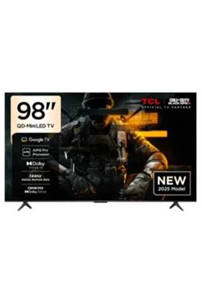 TCL 98-inch Smart QD-MINI LED Google TV with Built-in Receiver - 98 C 6 K