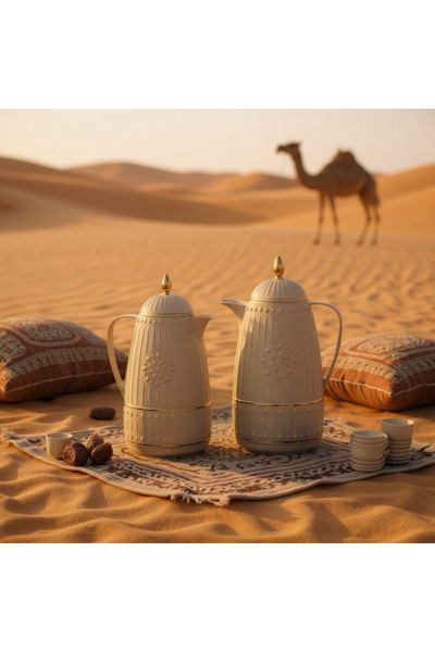 Rose طقم ترموس للقهوة والشاي، سعة 1 لتر، قطعتين، ماركة