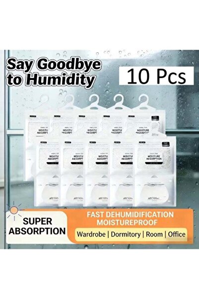 Generic Moisture Absorber Hanging Bag For Homes And Offices (10 pcs)