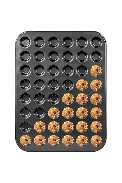 Generic HALAMODO 48‑Cup Non‑Stick Baking Pan, Carbon Steel Cupcake Pan Tray M...