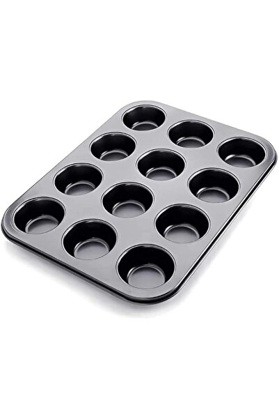 Generic Showay Non-Stick Carbon Steel Muffin Pans - Pair Of Cupcake Cookie Sh...