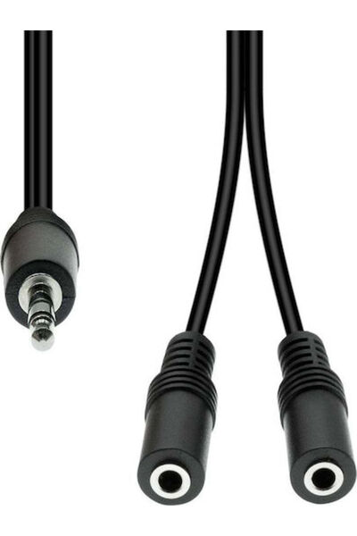 ProXtend Καλώδιο Jack 3.5mm - 2x Θηλυκό 3.5mm Μαύρο 0.2μ M32XM2F-002