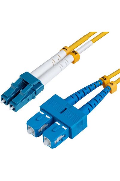 MicroConnect Καλώδιο Οπτικών Ινών LC/UPC-SC/UPC 5μ Κίτρινο 1 τεμάχιο Κωδικός:...