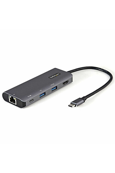 startech Σταθμός σύνδεσης USB-C / USB-A με 4K, PD, Ethernet, Γκρι (DKT31CHPDL)