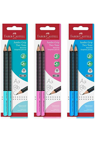 Faber Castell Μολύβια Faber-castell Jumbo Grip Δίχρωμα 2xbs Μαύρο