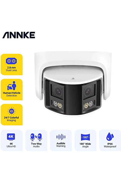 Annke 01260774 Κάμερα Παρακολούθησης IP Wi-Fi 4K Αδιάβροχη με Αμφίδρομη Επικο...