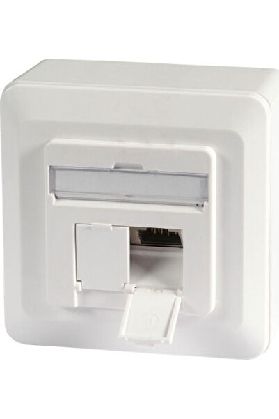 EFB Διπλή Εξωτερική Πρίζα Δικτύου Τύπου RJ45 Cat6 σε Λευκό Χρώμα ET-25133AV5-R