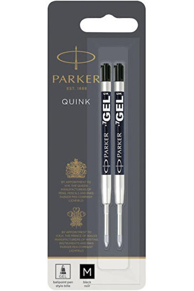 Parker Quink Ανταλλακτικό Μελάνι για Στυλό Διαρκείας Μεσαίας Γραφής σε Μαύρο ...