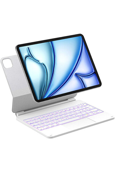 inateck KB09119 Πίσω Κάλυμμα με Πληκτρολόγιο σε Γερμανικό Λευκό (iPad 2025 11...