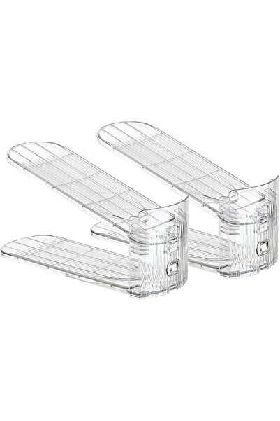 KASTWAVE Adjustable Shoe Organizer Slots, Storage Rack for Closet and Shelves...