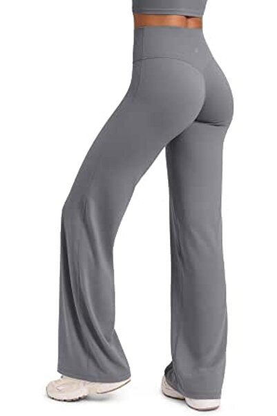 CRZ YOGA Softretch No Front Seam Wide Leg Pants 28''/ 30''/ 32" for Women - H...
