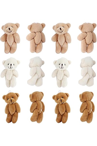 Yctze 12 Pcs Small Plush Doll Bears Comfortable Mini Teddy Bears for Carnival...