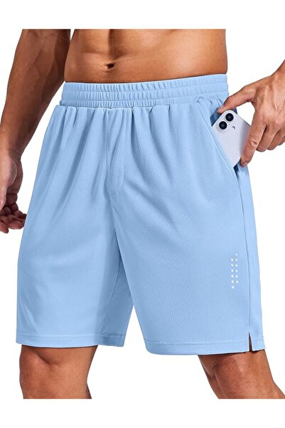 COOFANDY شورت رياضي رجالي للجري مع جيوب بسحاب، سريع الجفاف، طول 7 بوصات، مناس...