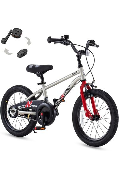 GENERAL RoyalBaby Bike EZ Kids Bike, Balance and Pedal Bicycle, Dual Handbrak...