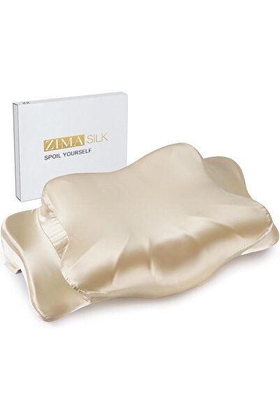 ZIMASILK 22 Momme Mulberry Silk Cervical Pillow Case with Hidden Zipper, 6A G...