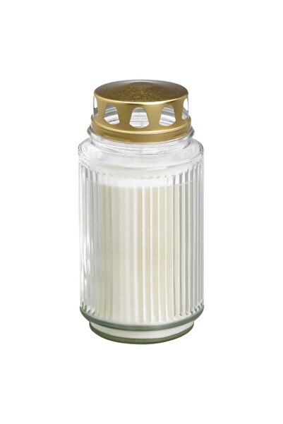Bolsius Candela Alba din Sticla cu Capac Auriu, 100 Ore