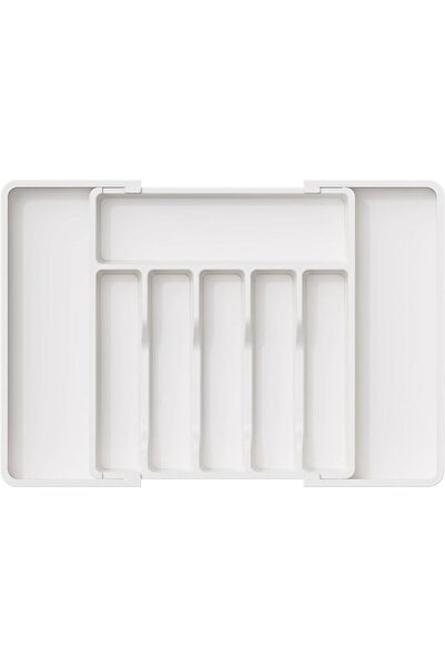 Yelajoy Large Expandable Silverware Organizer, BPA-Free Food-Safe Cutlery Fla...